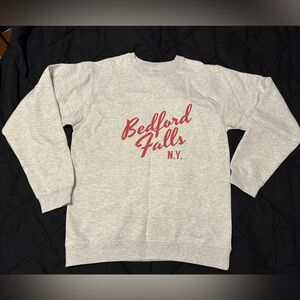 Bedford Fall NY Sweatshirt M snug NWOT It’s A Wonderful Life Christmas film